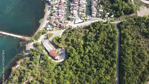 Aerial view of Chengene Skele - Fishing Village (Ribarsko Selishte) near city of Burgas, Bulgaria  photo