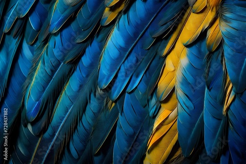 blue and yellow macaw photo