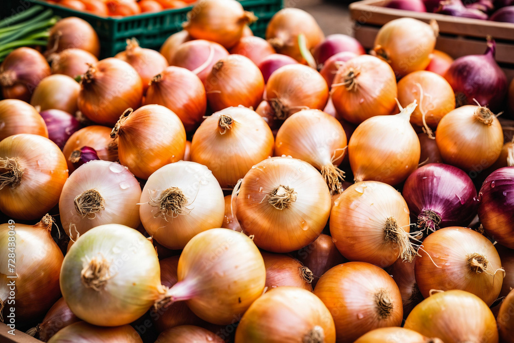 onions in the market onions in the market