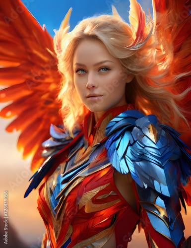 Generative AI Elegance: Phoenix Guardian Unveiled