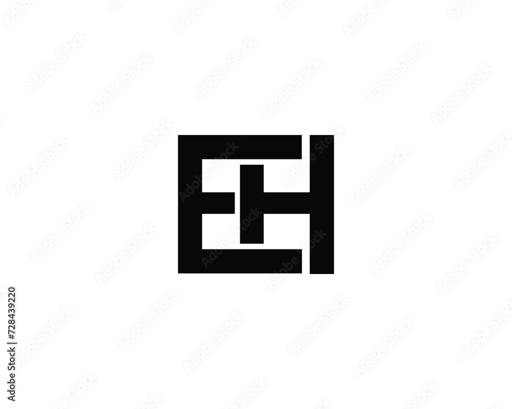 EH logo design vector template EH logo design vector template