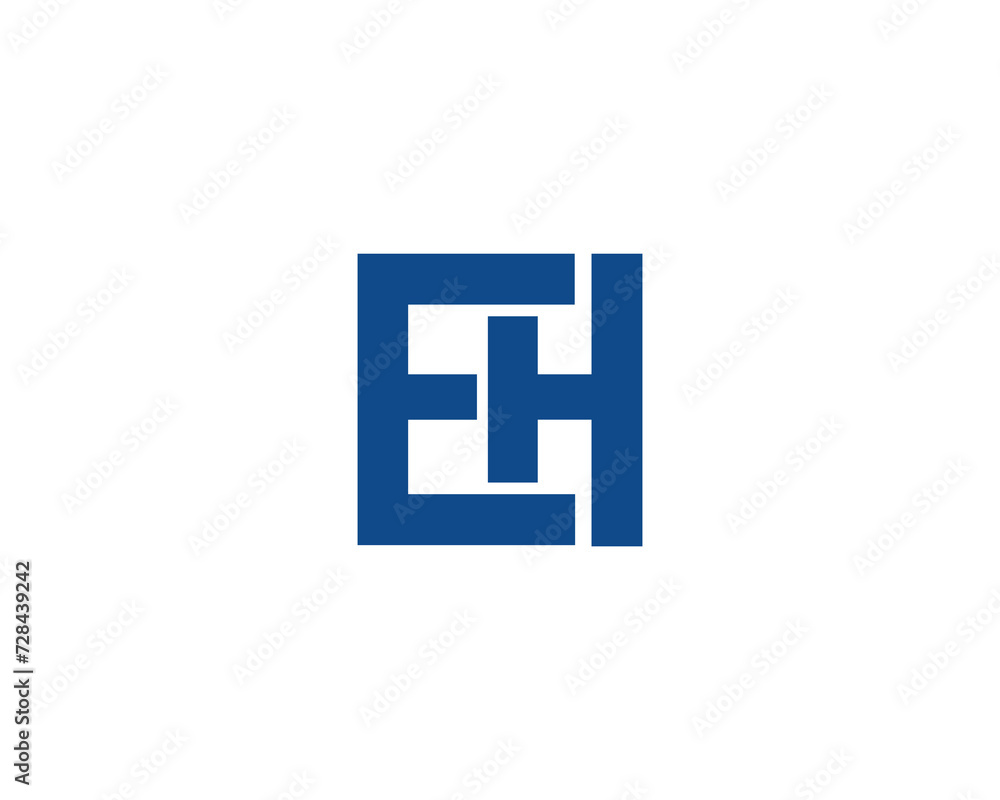 EH logo design vector template EH logo design vector template