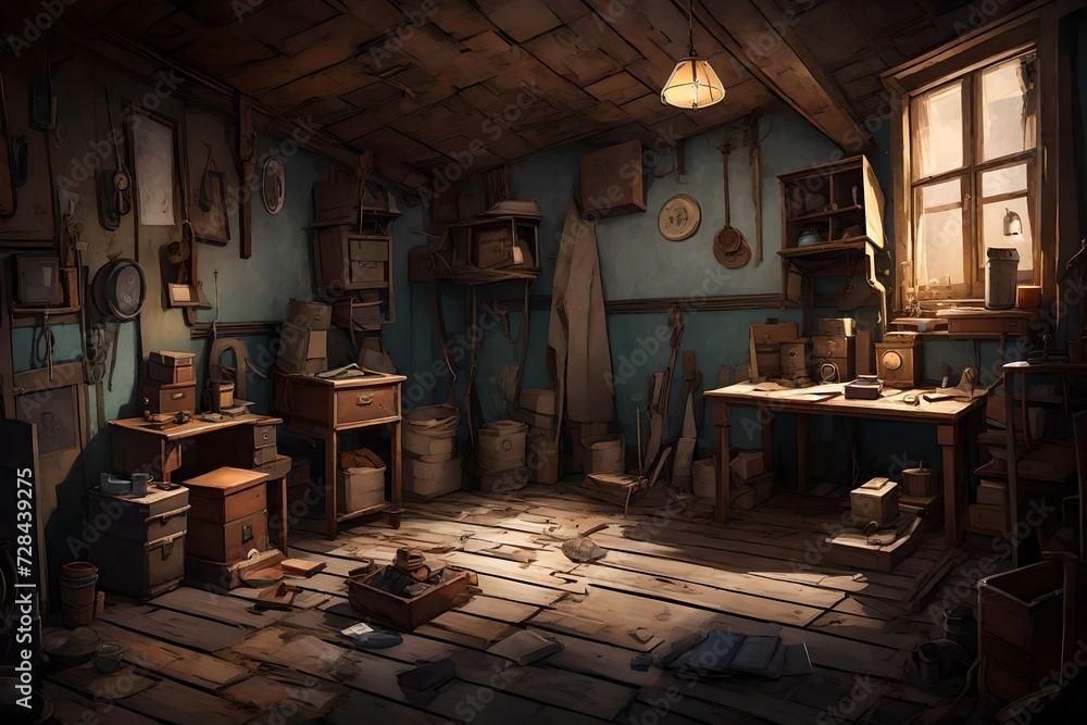 Craft a story about the enigmatic life of a forgotten key, lost in the