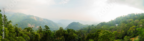 Munnar  Kerala. Panorama Landscape Photography of Tea Farm and wonderful nature landscapes 