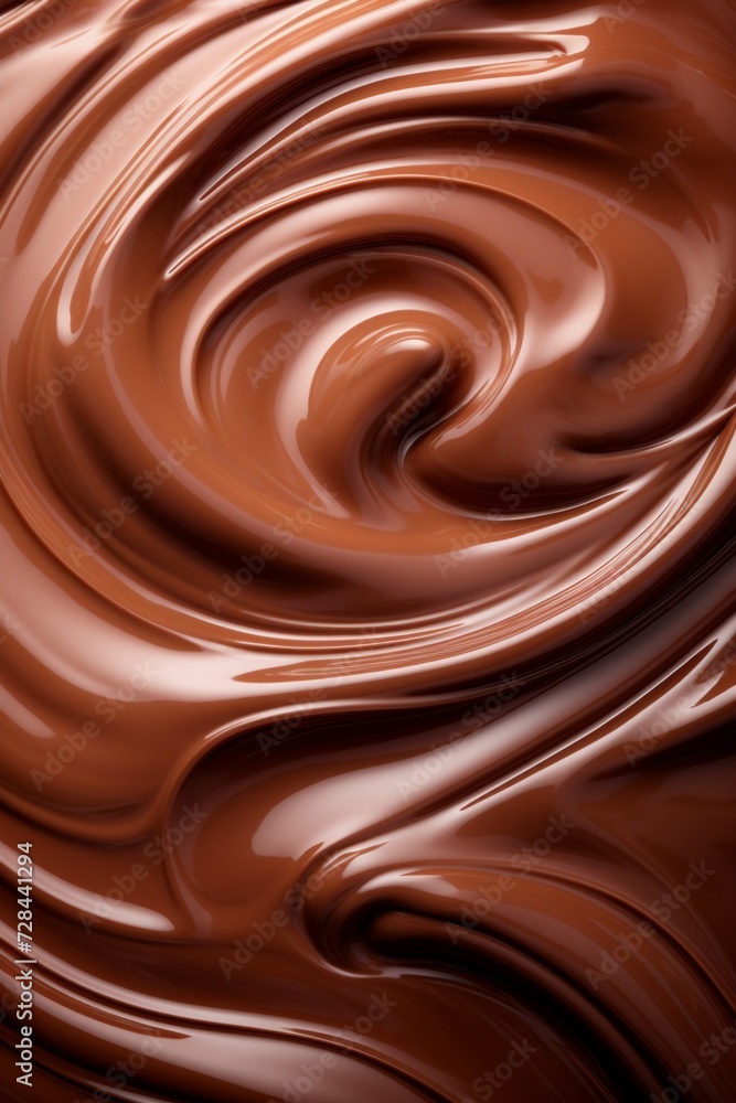 Swirls of chocolate cream as a background. Hot chocolate. Swirls of chocolate cream as a background. Hot chocolate.