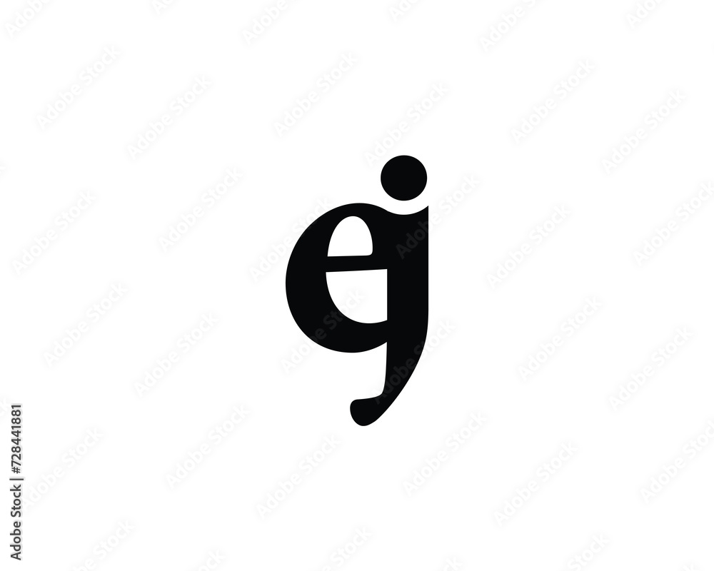 EJ logo design vector template EJ logo design vector template