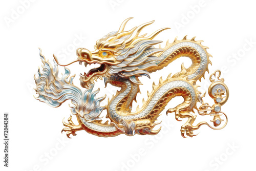 Dragon Brooch Design Isolated On Transparent Background