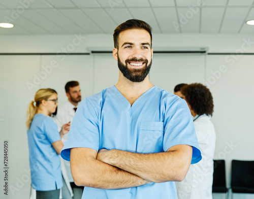 doctor nurse portrait man hospital group team medical uniform health surgeon adult stethoscope smiling professional clinic medicine male happy female occupation teamwork care