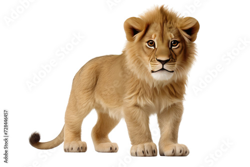 Lion Plush Isolated On Transparent Background