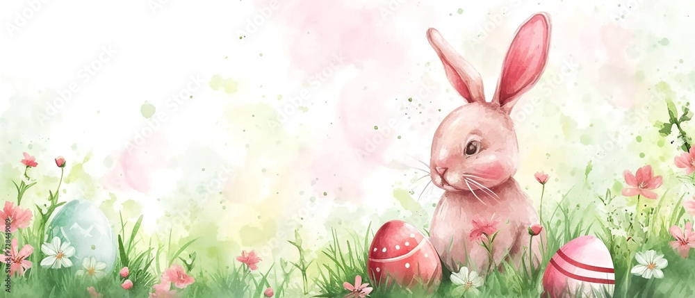 Easter poster with a bunny, flowers and eggs, pastel colors, modern, black background with text:
Easter poster with a bunny, flowers and eggs, pastel colors, modern, black background with text: