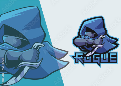 Rogue Mascot Logo for Gaming sport