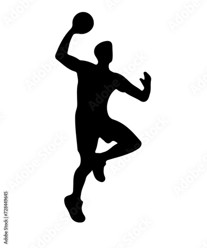 Manvolleyball Silhouettes sport PNG Design 
