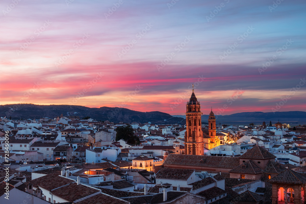 Soft sunset over Antequera