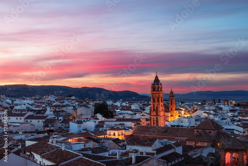Soft sunset over Antequera