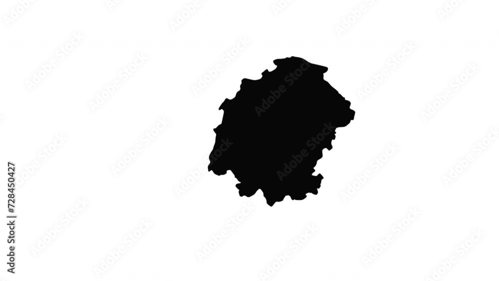 animated video of the map of Kahramanmaras in Turkey animated video of the map of Kahramanmaras in Turkey
