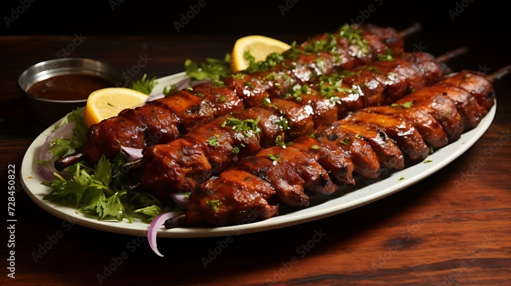 seekh kebab mughlai dish close up seekh kebab mughlai dish close up