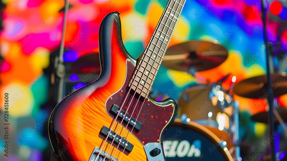 Naklejka premium guitar in action