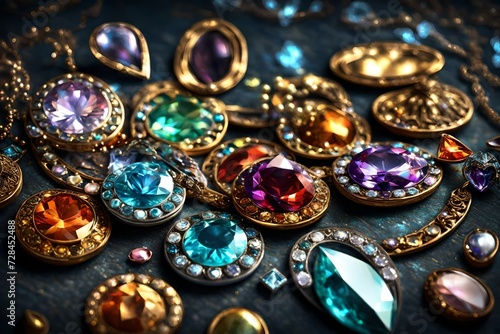 Glittering jewels as tokens of love. 