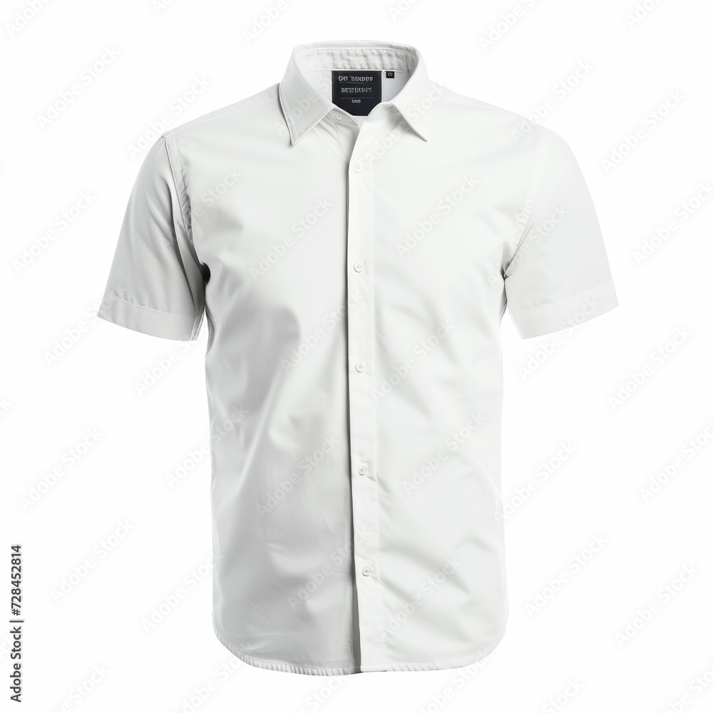 Naklejka premium white shirt mockup isolated on a white background