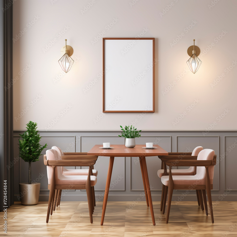 Frame mockup, ISO A paper size. Living room wall poster mockup. Interior mockup with house background. Modern interior design. 3D render Frame mockup, ISO A paper size. Living room wall poster mockup. Interior mockup with house background. Modern interior design. 3D render