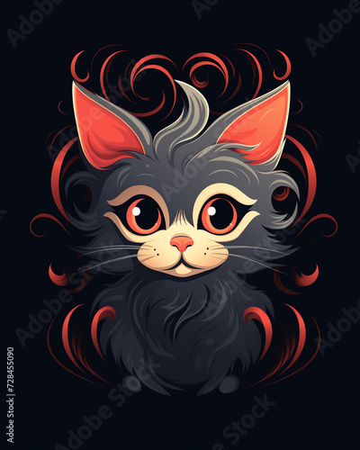 Cute Cat Logo Delight