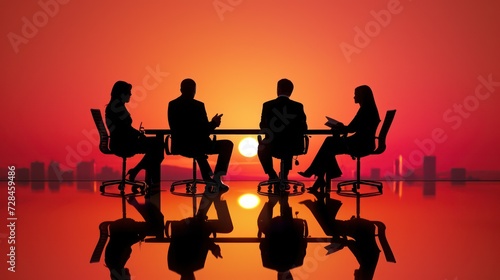 Businesspeople on a Interview