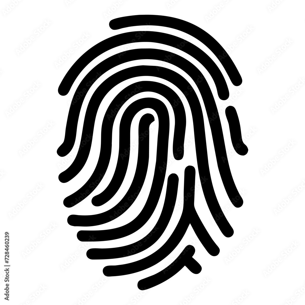 finger print icon in trendy flat style vector icon finger print icon in trendy flat style vector icon
