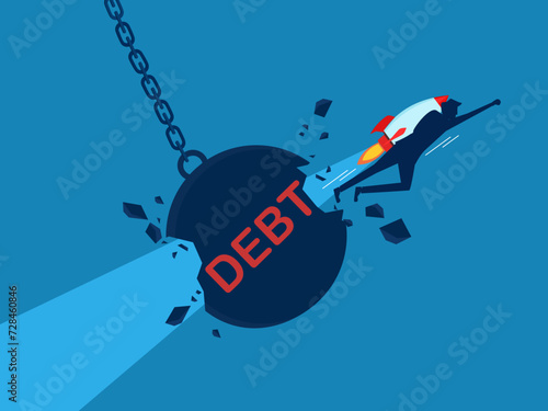 Business unlocks debt vector