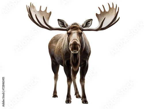 Moose, isolated on a transparent or white background