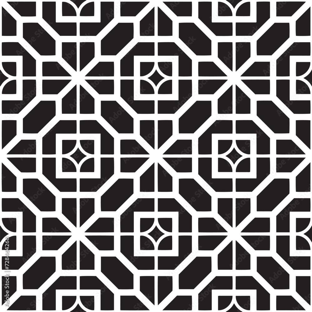 Abstract geometric pattern in Arabian style. Seamless vector background. Black and white texture. Graphic modern pattern Abstract geometric pattern in Arabian style. Seamless vector background. Black and white texture. Graphic modern pattern