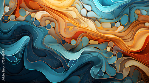 abstract background with waves,, 3d background image 
