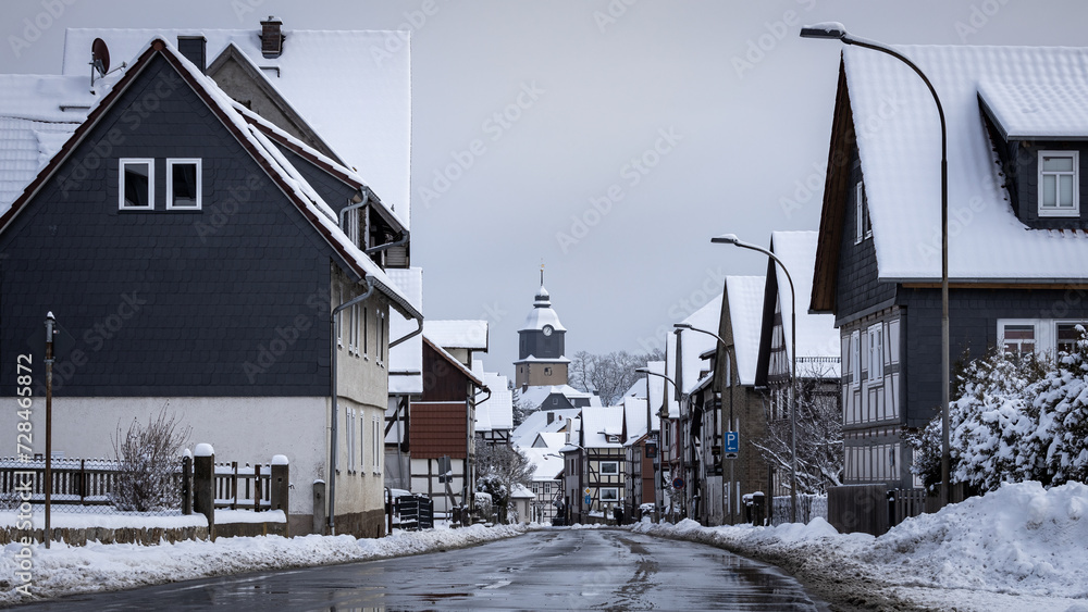 The historic houses of Herleshausen in Hesse The historic houses of Herleshausen in Hesse