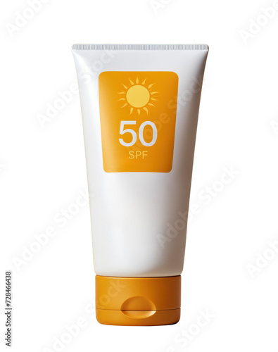 Sun lotion tube isolated. Transparent PNG