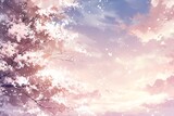 Light Peach Color Anime Background