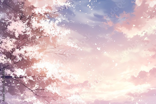Light Peach Color Anime Background