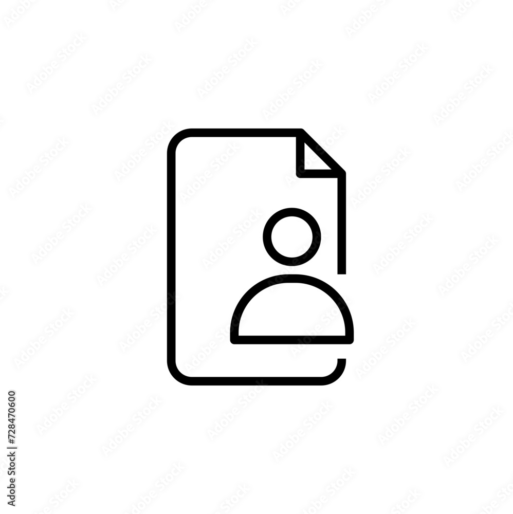 Outline Document Icon Outline Document Icon