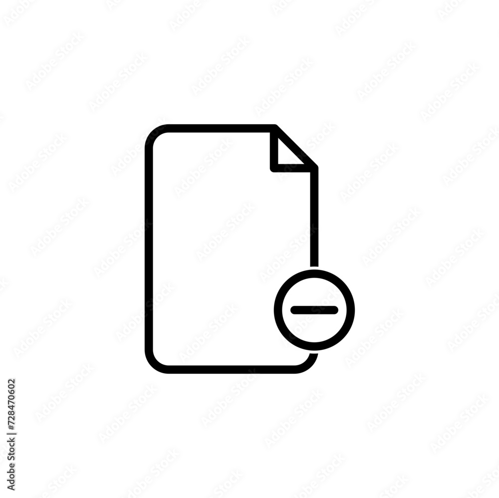 Outline Document Icon Outline Document Icon