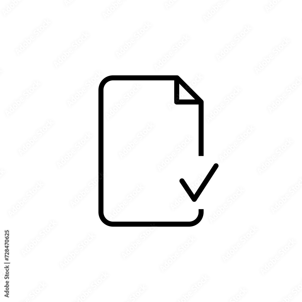 Outline Document Icon Outline Document Icon