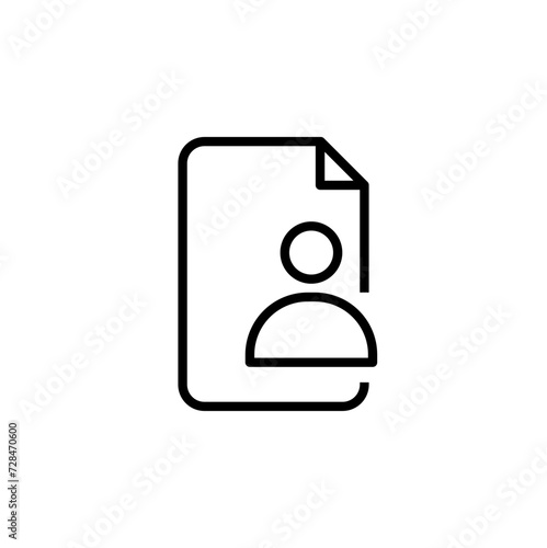 Outline Document Icon