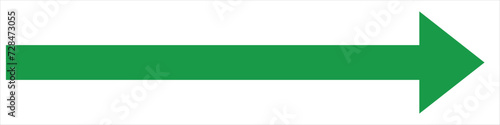Green arrow to the right . vector, isolated. Green arrow isolated on transparency background