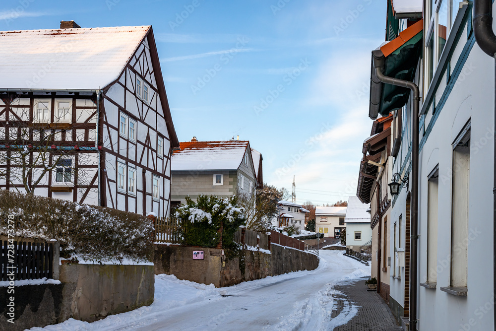 The historic houses of Herleshausen in Hesse