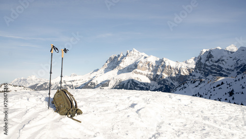 Winter Alp hiking