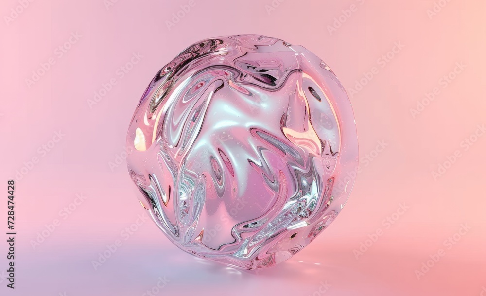 a shiny transparent sphere made of glass gimmick a shiny transparent sphere made of glass gimmick