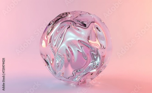 a shiny transparent sphere made of glass gimmick