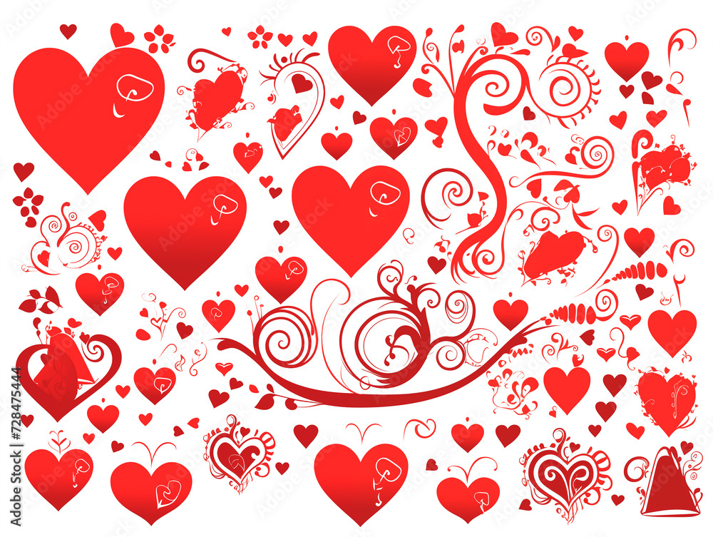 Romantic background image for a gift card or postcard for Valentine's day or wedding in vector style. Romantic background image for a gift card or postcard for Valentine's day or wedding in vector style.