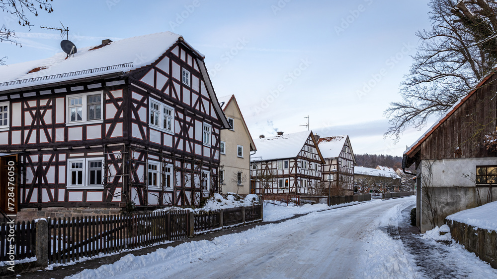 The historic houses of Herleshausen in Hesse