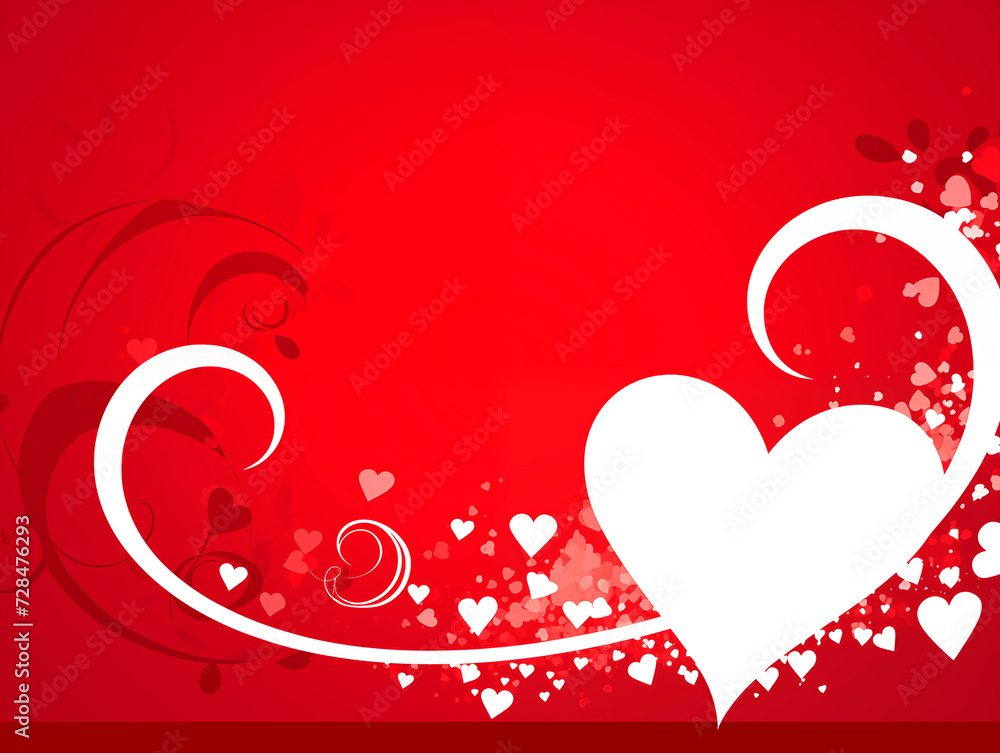 Romantic background image for a gift card or postcard for Valentine's day or wedding in vector style. Romantic background image for a gift card or postcard for Valentine's day or wedding in vector style.