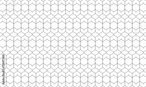 Abstract simple geometric vector seamless line pattern on white background. Abstract geometric pettern design