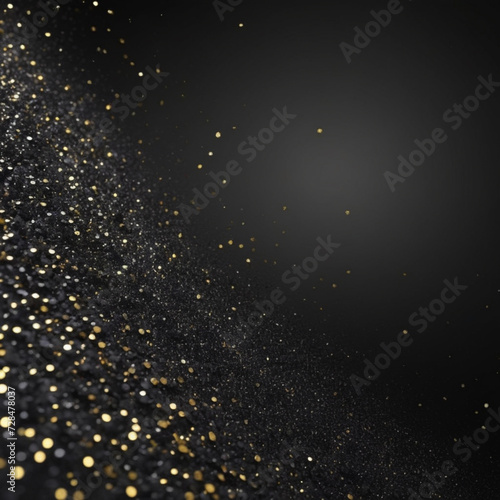 black abstract glitter background