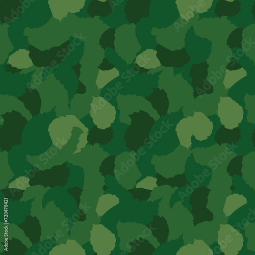 Seamless pattern green camouflage stock vector illustration for web, for print, for fabric print